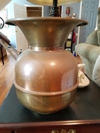 Back of Brass Spittoon.