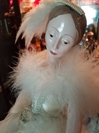 Anna Karova Swan Lake Ballerina Porcelain Doll, Large 1985 Franklin Mint Heirloom $100