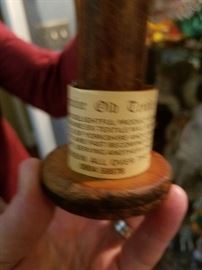 Label from Bobbin Spool Textile Mill Doll, England.