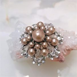 Christian-Dior-Pearl-Rhinestone-Brooch-1963 -costume-jewelry