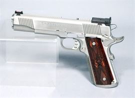 Springfield Armory 1911-A1 Trophy Match .45 Auto Pistol, SN# NM207081, Stainless Steel, Includes 2 Clips, Paperwork and Hard Case