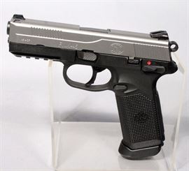 FNH USA FNX-45 Pistol, .45 ACP, SN# FX3U024330, 3-15 Rd Mags, Grip Panel, Hard Case, Lock, Paperwork, New