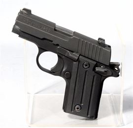 Sig Sauer P238 Pistol, .380 Auto, SN# 27B195187, Night Sights, Holster, Hard Case and Paperwork