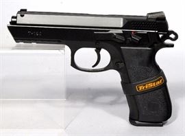 TriStar Arms Model T-120 Blue Pistol, 9mm, SN# 13G00782, 2 Mags, Magazine Loader, Hard Case and Paperwork, New