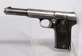 Astra Model 1921 Pistol, 9mm Largo, SN# 605, 3 Mags, Hard Case, Made in Spain