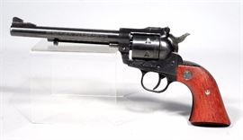Ruger New Model Single Six Revolver, 22 Cal, SN# 262-97831, 6.5" BBL, .22 Mag Cylinder, Hunter Sure-Fit Leather Holster, Lockable Soft Case