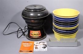 Lyman Products Pro Magnum Turbo Tumbler with Auto Flow, Reloader Cleaning Equipment, Qty 1 And Assorted Brass Catchers, Qty 11