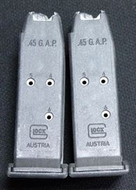 Glock 39 6-Round Magazines, .45 GAP, Qty 4