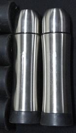 Stainless Steel Thermoses Inscribed "OMB Guns", Qty 6, 11"T, New Old Stock