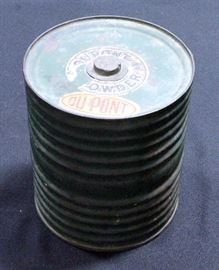 Du Pont Company Centennial 1802-1903 Gunpowder 6lb Can / Keg, Center Hole, Original Labels, Bright Graphics, Unopened