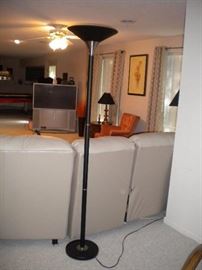 Sleeper/recliner leather sectional