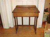 Child's oak desk