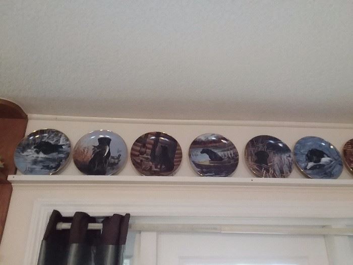 COLLECTOR PLATES ALL AROUND THE ROOM