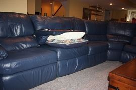 Leather sectional 