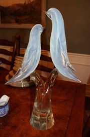 Antique glass sculpture