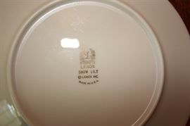 Lenox china (Snow Lily)