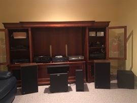 Speakers and receivers including Sony, Polk Audio, Yamaha, Denon, ADS, Sound Dynamics,  and Phase Technology