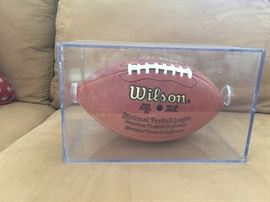 Signed "Marcus Allen" football