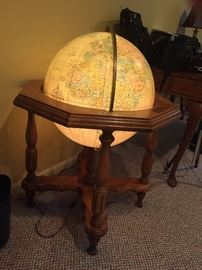 It lights up!  Super cool, antique