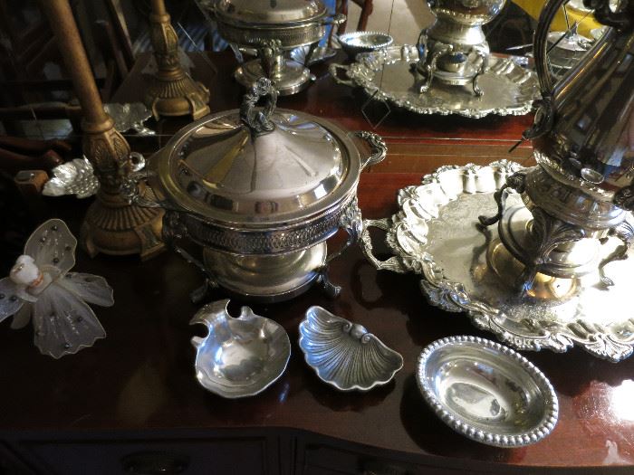Vintage Silver-plate Chafing Dish