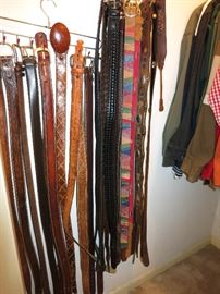 Awesome Belts! Tooled Leather Belts, Fossil Belts, Great Selection, King Ranch Belts, Hitch Weave King Ranch Belts.