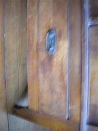 Wardrobe(3pieces-comes apart) with Mirror with Mother of Pearl inlay