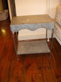 Metal end table