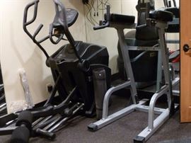 The Q35x cross-training standing home elliptical machine from Octane Fitness offers the same high-end performance features and exceptional quality at an unbeatable value for home exercisers. Included are the natural, smooth motion that Octane is known for, digital contact heart rate sensors and four goal programs that let you take on a 10K or half-marathon, or blast 350 or 750 calories. Retails $2000