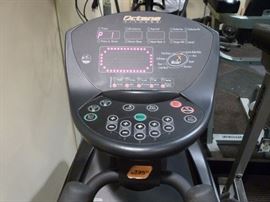 The Q35x cross-training standing home elliptical machine from Octane Fitness offers the same high-end performance features and exceptional quality at an unbeatable value for home exercisers. Included are the natural, smooth motion that Octane is known for, digital contact heart rate sensors and four goal programs that let you take on a 10K or half-marathon, or blast 350 or 750 calories. Retails $2000