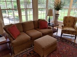 Sofa and Ottoman by Sherrill