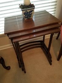 Mahogany Stacking Tables