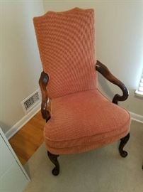 Gooseneck Arm Chair w/ Queen Anne Legs