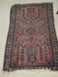 Antique Hand Knotted  Prayer Rug