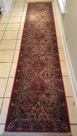 Karastan Rug 2'6"x 12' 100 % Premium Worsted-Wool Pile . made in USA