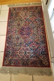 Karastan Rug 2'6"x4'3" Multi Color Panel  100 % Premium Worsted-Wool Pile Made in USA