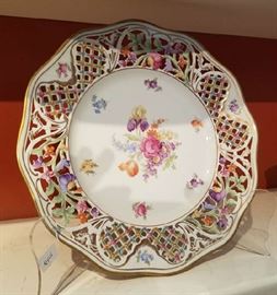 Hutschenreuther  Germany Reticulated Porcelain Plate