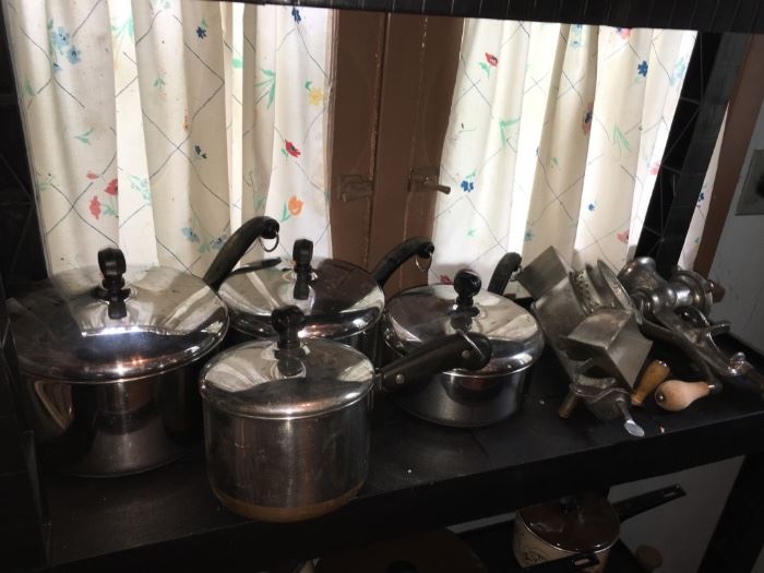 Lovely assortment of pots and pans! 