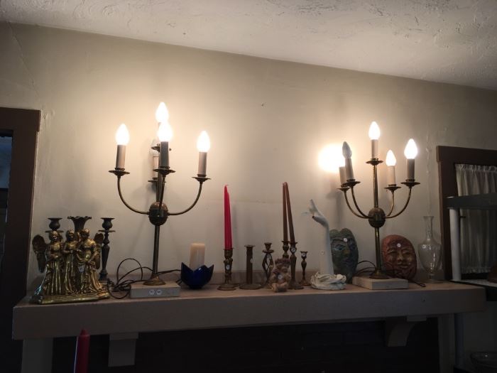 Candles enhance the mood.  We have a selection of beautiful candle holders and candelabras!