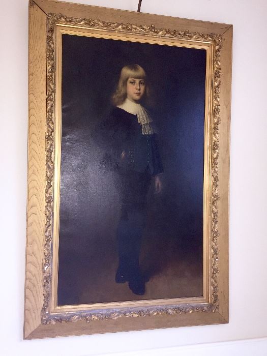 Portrait of great grandfather painted by famous artist Eastman Johnson 1889 Alden Sampson 2nd, Founder of Samson Mfg Company Motorcars