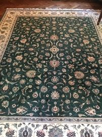 Large oriental area rug.
