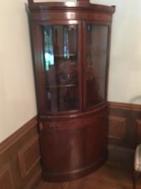 Antique corner cabinet - sorry for the blurry photo - it is in excellent condition.