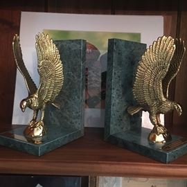 Eagle bookends. Very heavy.