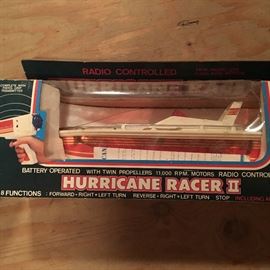 Vintage radio controlled speed boats
