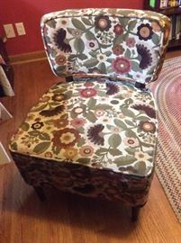 Fun Floral armless Chair