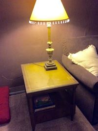 Pair of leather Top end Tables