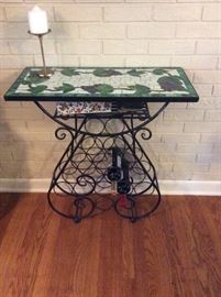Wrought Iron wine table
