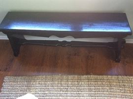 Black Painted Bench