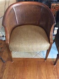 Detail of cane back chair