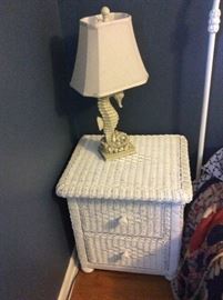 Wicker night stand