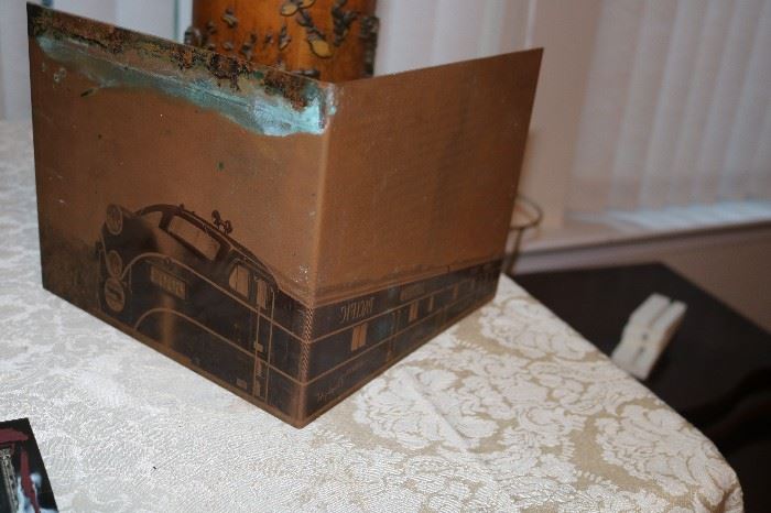 Antique copper Printing Plate Pacific Railways 5003